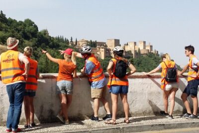 Albayzin and Sacromonte Electric Bike Tour in Granada - Stop 1: the access street tied to the Alhambra area
