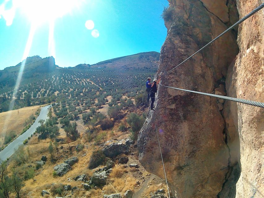 From Granada: 3-Hour Vía Ferrata in Moclín - The Finish: Digital Photos Plus Tea or Coffee and Muffins