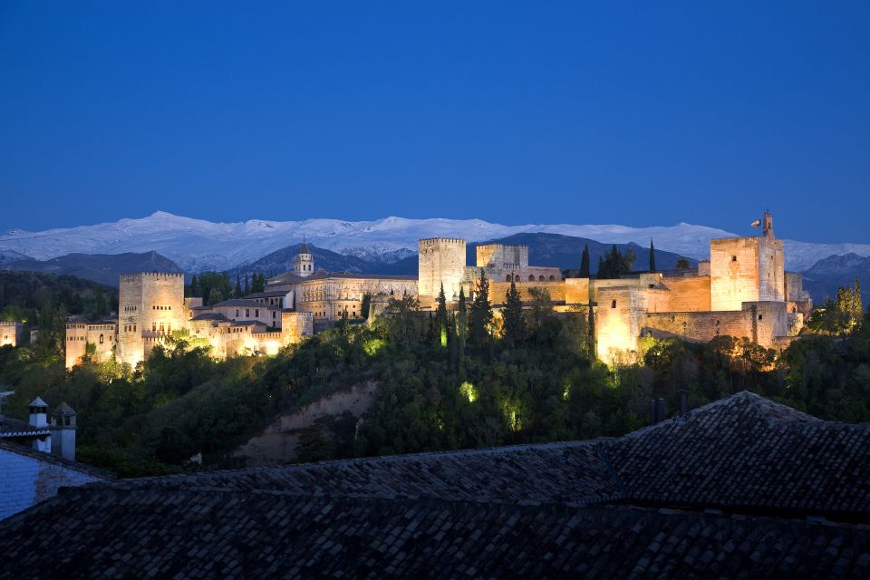 Granada: The Alhambra and Nasrid Palaces Guided Night Tour - From Access Pavilion to gardens: setting the scene fast