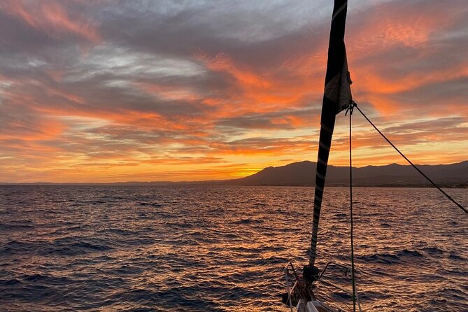 Sunset sailing along the cliffs of Maro- Private - Setting Sail From La Herradura: Where You Meet the Boat