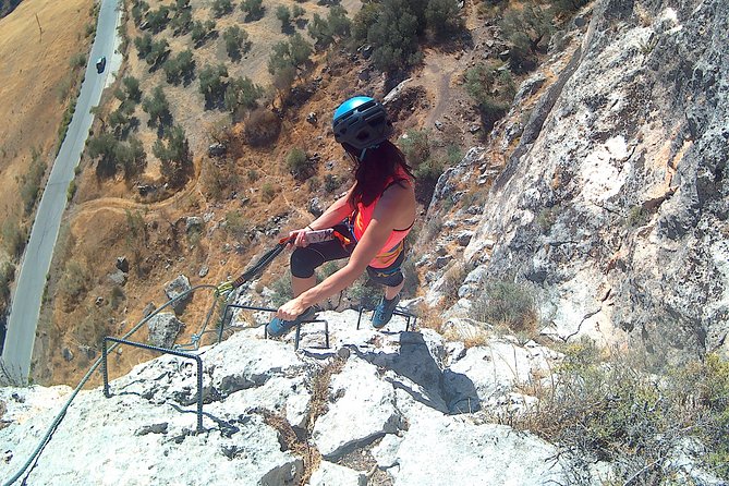 Vía Ferrata in Granada - Moclín - Gear, helmet, and a safety system that actually helps